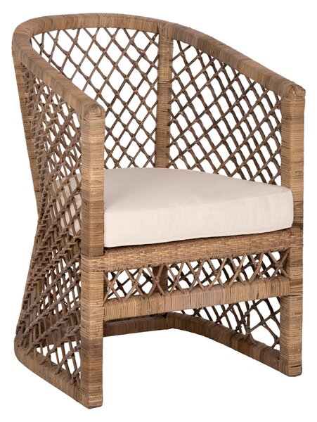 AP Καρέκλα ξύλινη πλεκτή με rattan 64x68x87cm 114016