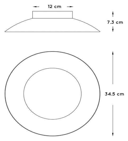 Φωτιστικό οροφής LED Foskal σε λευκό χρώμα, Ø 34,5 cm