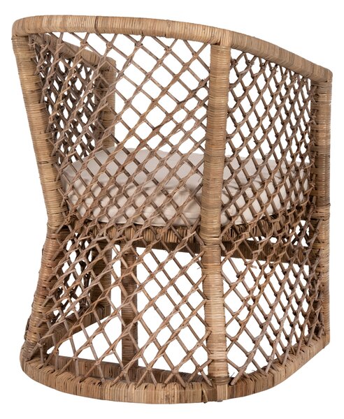 AP Καρέκλα ξύλινη πλεκτή με rattan 64x68x87cm 114016