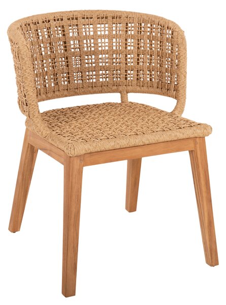 AP Καρέκλα ξύλινη Pharley με rattan 59x59x72cm 847525