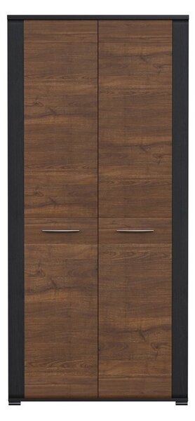 Ντουλάπα Orlando D106, Wenge, Καρυδί, 194x90x56.5cm, Πόρτες ντουλάπας: Με μεντεσέδες