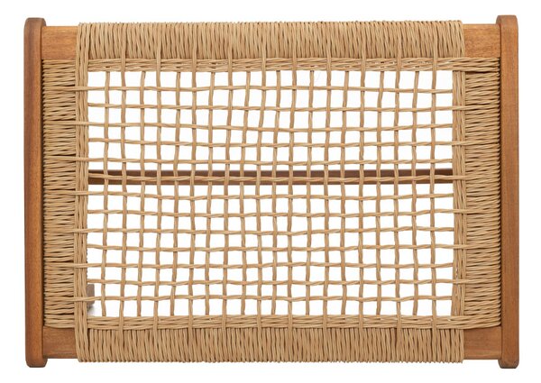 Liberta Σκαμπό Mesh φυσικό 57x41xH36cm 22-0183