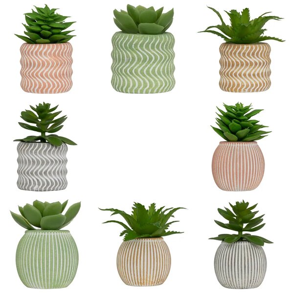 Τεχνητό φυτό atmosphera Ubi Succulent, 7 εκ., διάφορα σχέδια