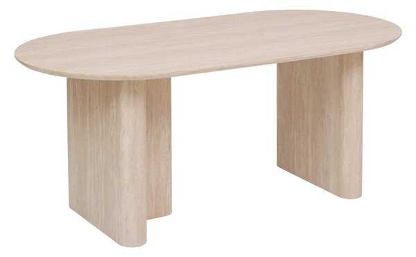 Τραπέζι φαγητού atmosphera Anaya, MDF με όψη τραβερτίνης, 180 x 90 εκ