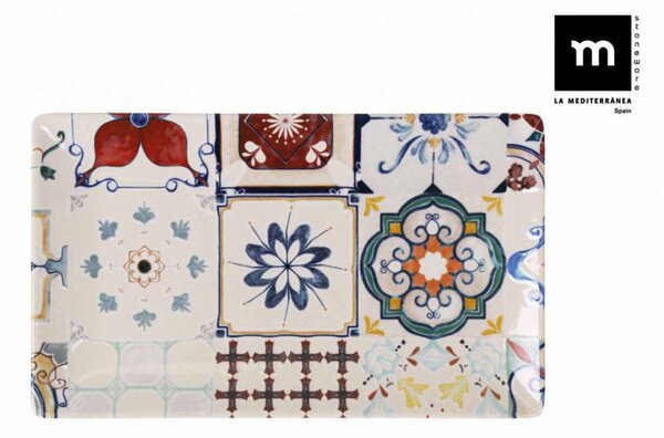 Πιατέλα LA MEDITERRANEA Lore, 30x8 εκ., πορσελάνη — Μέγεθος: 25x15 cm