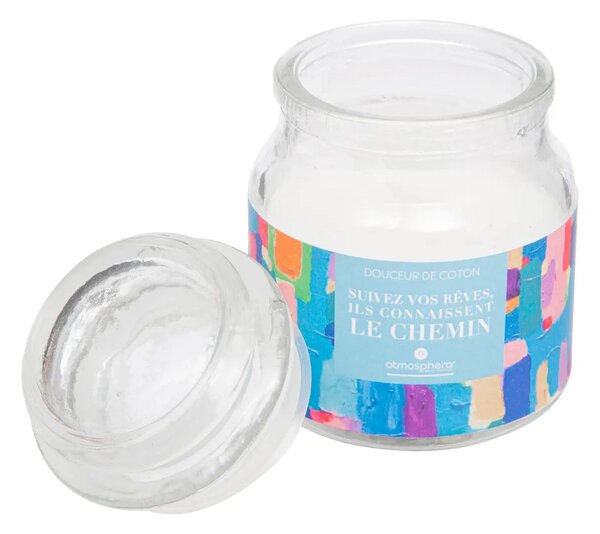 Αρωματικό κερί atmosphera Jomy, γυαλί, 65 g — Άρωμα: Βαμβάκι