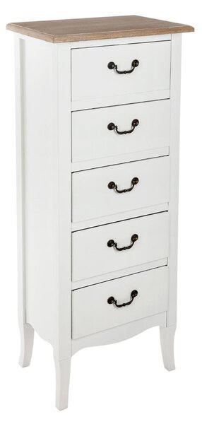 Συρταριέρα atmosphera Chrysa, 5 συρτάρια, MDF, 45x30x113 εκ