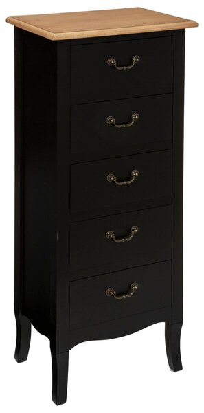 Συρταριέρα atmosphera Chrysa, 5 συρτάρια, MDF, 45x30x113 εκ