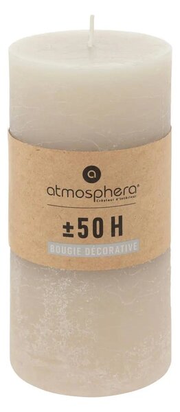 Άοσμο στρογγυλό κερί atmosphera Olia, 7 x 14 εκ