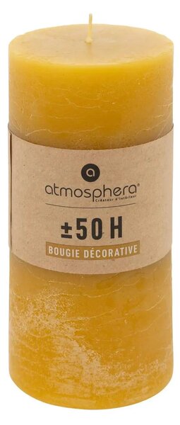 Άοσμο στρογγυλό κερί atmosphera Olia, 7 x 14 εκ