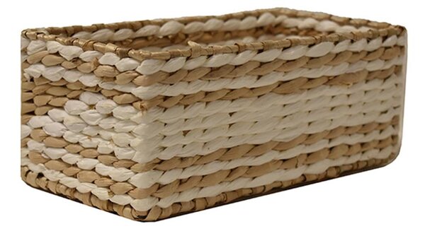 MOD Premium Καλάθι ψάθινο seagrass bali λευκό 26x13x10cm 67451