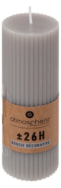 Άοσμο στρογγυλό κερί atmosphera Demi, 5 x 14 εκ