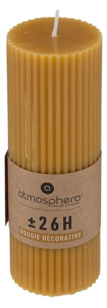 Άοσμο στρογγυλό κερί atmosphera Demi, 5 x 14 εκ