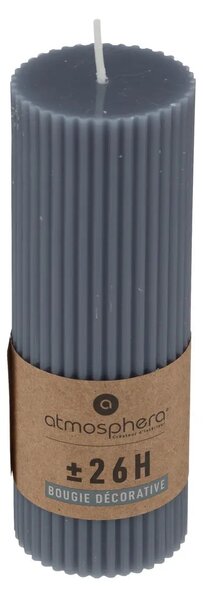 Άοσμο στρογγυλό κερί atmosphera Demi, 5 x 14 εκ