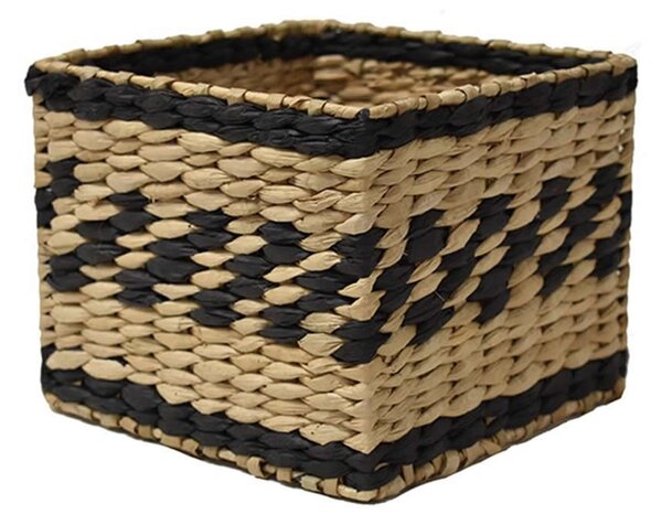 MOD Premium Καλάθι ψάθινο seagrass black 20x20x17cm 67436