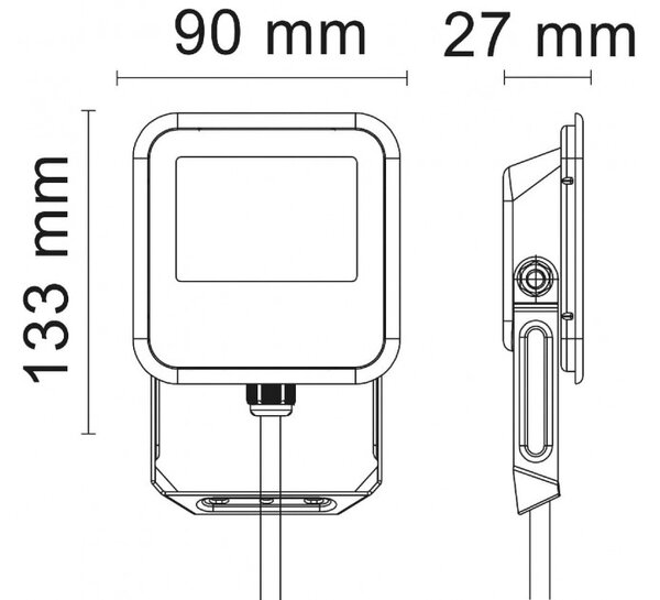 Προβολέας Φωτιστικό Τοίχου Led Λευκό Orlando10B Bot Lighting ORLANDO10B Λευκό