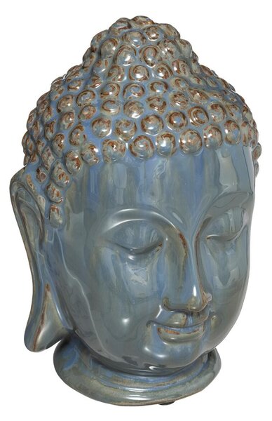 MOD Premium Διακοσμητικό Buddha μπλε κεραμικό 18x26cm - 182324B