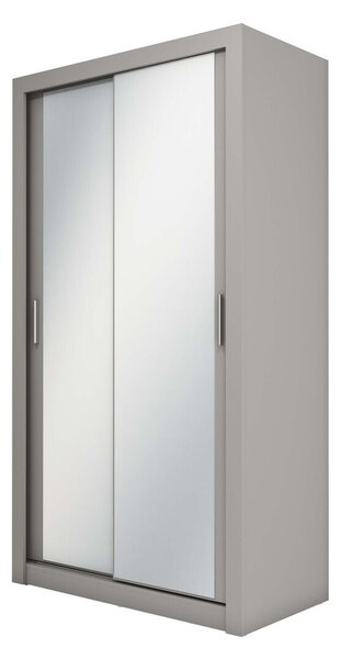 Ντουλάπα Fresno T116, Γκρι, 215x120x60cm, Πόρτες ντουλάπας: Ολίσθηση