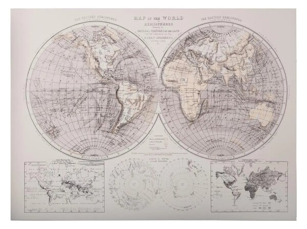 Πίνακας atmosphera World, τύπωμα σε καμβά, 58 x 78 εκ