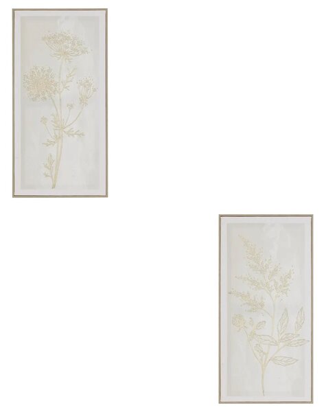 Τρισδιάστατος πίνακας atmosphera Beryl, καμβάς 30x60 εκ., διάφορα σχέδια, όψη αλουμινίου
