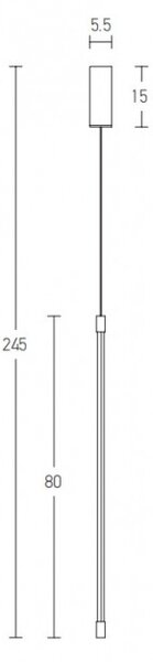 Κρεμαστό Φωτιστικό Οροφής 80cm LED 12W IP20 3000K Hotel Zambelis 20122 Χρυσό