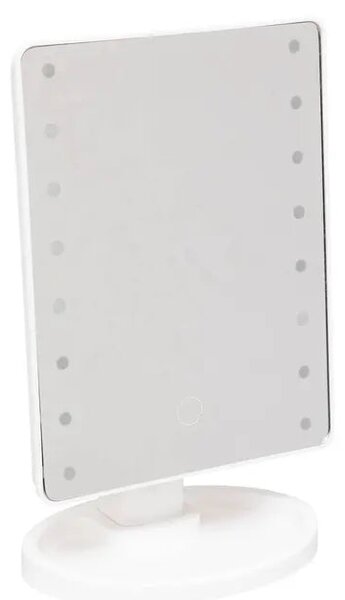 Ορθογώνιος καθρέφτης μπάνιου 5five, LED, 16 x 28 εκ., λευκός