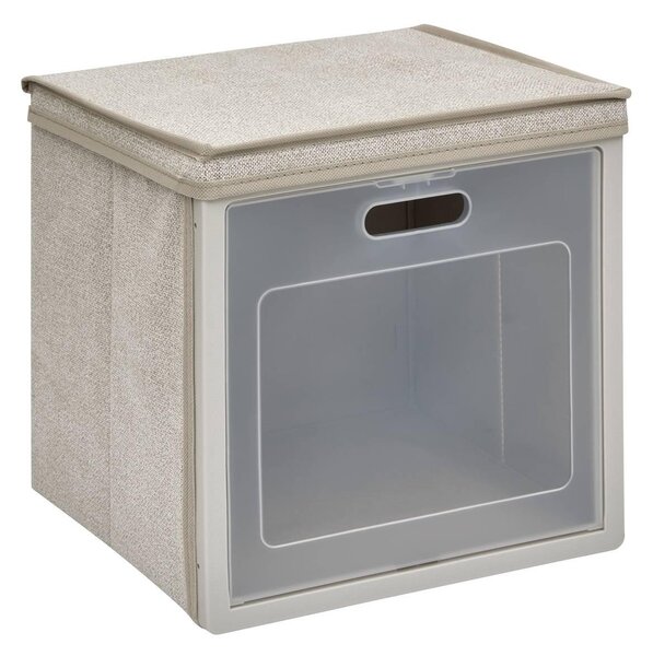 Κουτί αποθήκευσης 5five Cube'n Door, χαρτόνι, μπεζ, 30.5 εκ