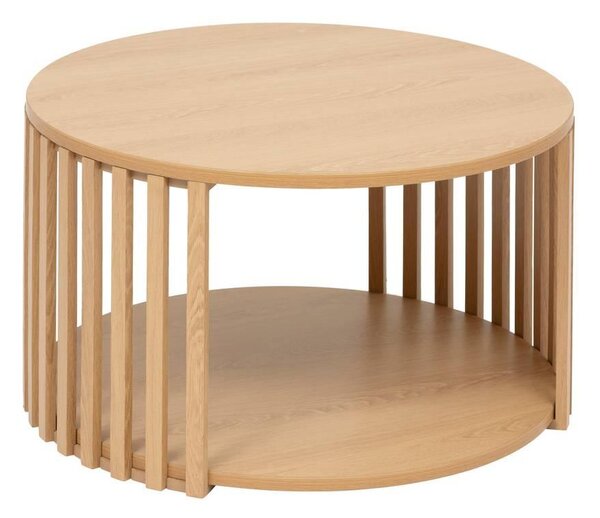 Τραπεζάκι σαλονιού FIVE Slat, MDF, Ø60 cm, μπεζ
