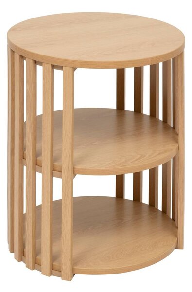 Κομοδίνο 5five με ράφι, MDF, μπεζ, 48 cm