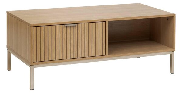 Τραπεζάκι σαλονιού 5five Tasso με συρτάρι, μπεζ, 100 cm