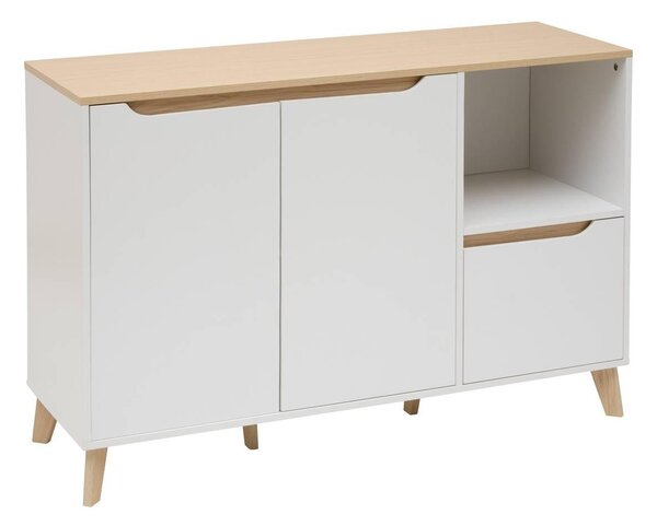 Συρταριέρα 5five Luma, MDF, λευκό, 120 εκ