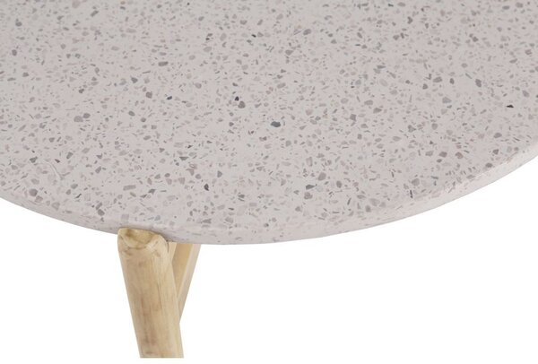 Liberta Τραπέζι Terrazzo ξύλο Ευκάλυπτος 150x76cm 22-0060