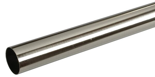 Κουρτινόξυλο Βέργα Φ19mm Μονό 200cm Grace Chrome Brushed 190205