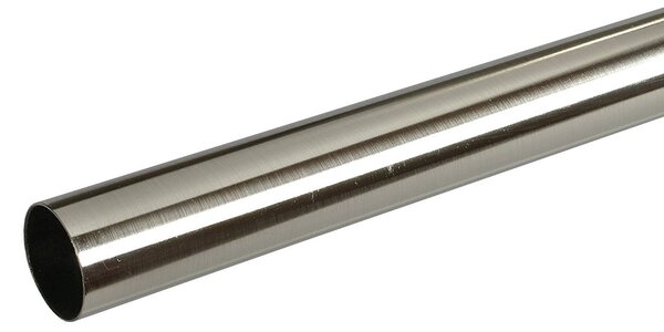 Κουρτινόξυλο Βέργα Φ19mm Μονό 160cm Grace Chrome Brushed 190165