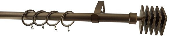 Κουρτινόξυλο Φ19mm Μονό Επεκτεινόμενο 120-210cm Με Άκρα Grace Gold Mat 999174
