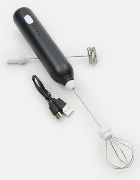 Sinsay - Φροτιέρα γάλακτος και αναδευτήρας 2 σε 1 με USB - μαυρο