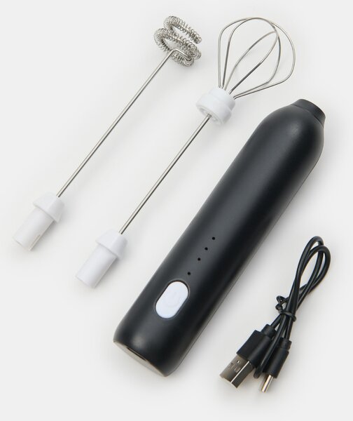 Sinsay - Φροτιέρα γάλακτος και αναδευτήρας 2 σε 1 με USB - μαυρο