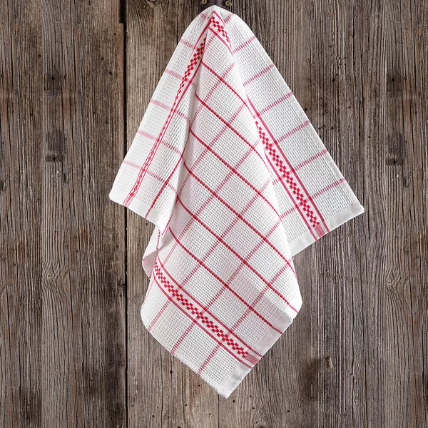 Πετσέτα Κουζίνας (45x65) Rythmos Sugar Red