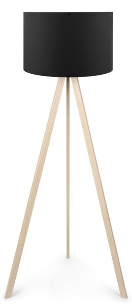 Φωτιστικό Δαπέδου PWL-1060, E27 Natural-μαύρο, 38x140 cm