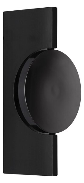 Globo Φωτιστικό τοίχου LED Jasper, ύψος 20 εκ., μαύρο ματ, μέταλλο, Μαύρο, Σαλόνι / τραπεζαρία, Μέταλλο, σύγχρονο