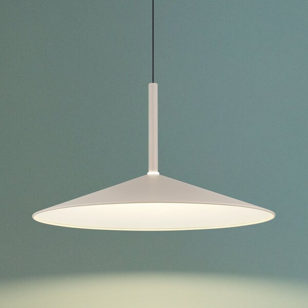 Globo Κρεμαστό φωτιστικό LED Lampone, χρώμα άμμου, Ø 47 cm, μέταλλο, Soft-Lift, Μπεζ, Σαλόνι / τραπεζαρία, Μέταλλο, σύγχρονο