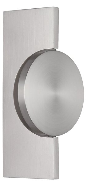 Globo Επιτοίχια λάμπα LED Jasper, ύψος 20 εκ., ματ νικέλιο, μέταλλο, Μεταλλικό, Σαλόνι / τραπεζαρία, Μέταλλο, σύγχρονο