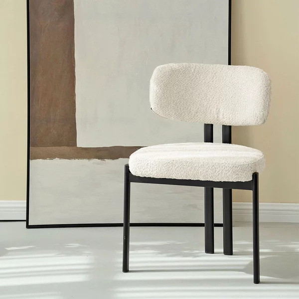 Καρέκλα Τραπεζαρίας (56x56x82) Spitishop Stefan Ecru/Black