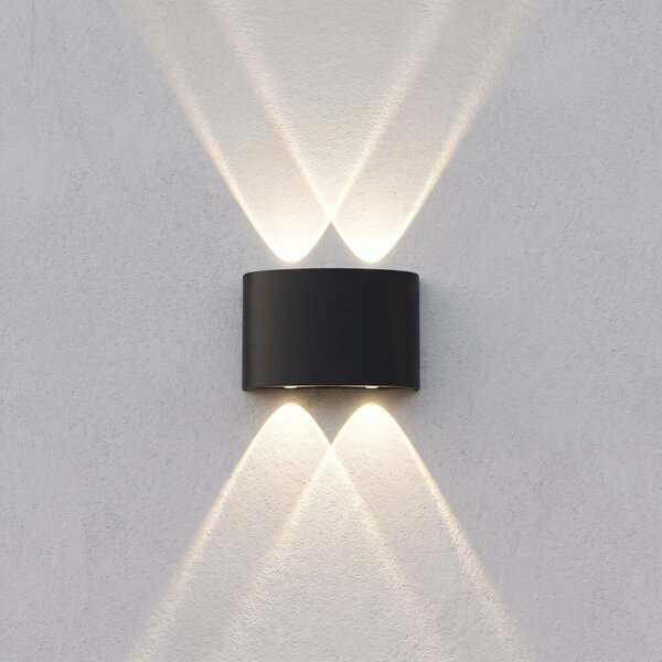 Φωτιστικό τοίχου πρόσοψης LED JNH039-4G Black