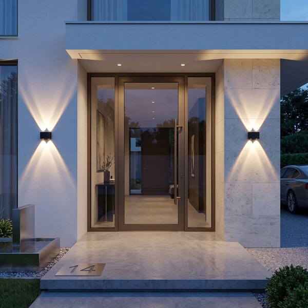 Φωτιστικό τοίχου πρόσοψης LED JNH039-4G Black