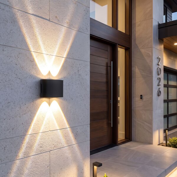 Φωτιστικό τοίχου πρόσοψης LED JNH039-4G Black