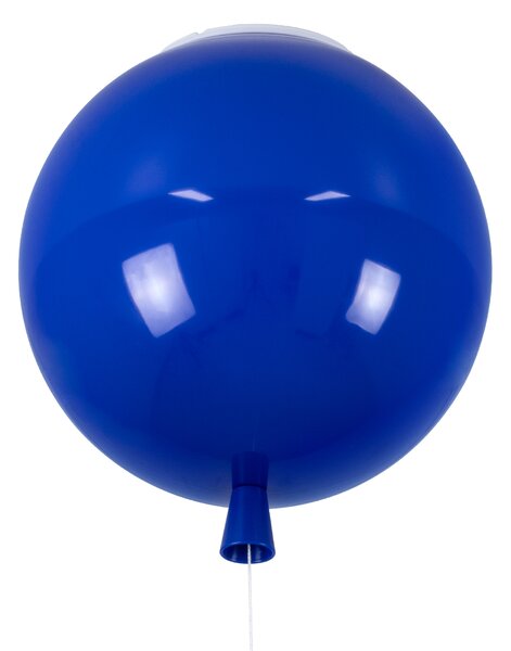 GloboStar® BALLOON 00654 Μοντέρνο Παιδικό Φωτιστικό Οροφής Μονόφωτο Μπλε Πλαστικό Μπάλα Φ30 x Υ33cm