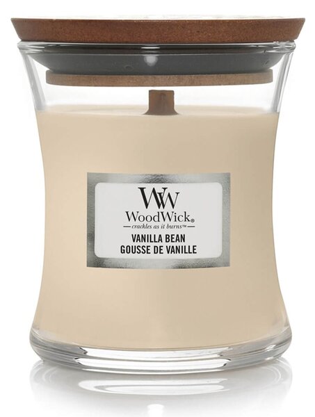 Αρωματικό Κερί WoodWick με διάρκεια καύσης έως 30 ώρες και άρωμα Vanilla Bean