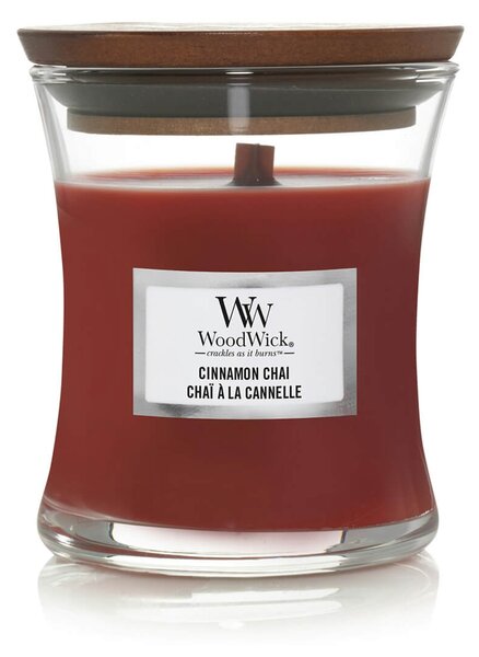 Αρωματικό Κερί WoodWick με διάρκεια καύσης έως 30 ώρες και άρωμα Cinnamon Chai