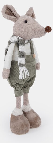 Sinsay - Χριστουγεννιάτικο διακοσμητικό όρθιο σε σχήμα ποντικιού - ανοιχτό γκρι